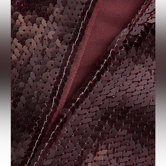 NWT Express Sequin Sweetheart Neckline Midi Sheath Dress - Picture 6 of 13